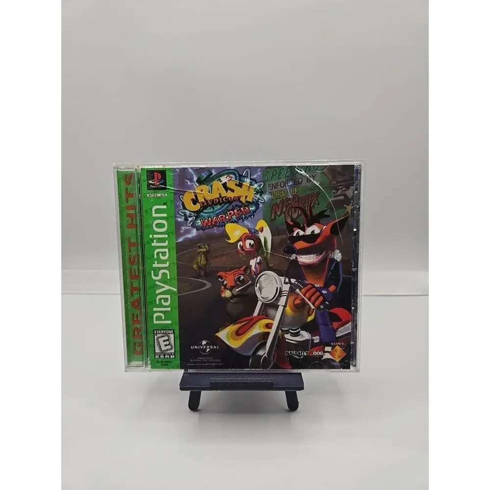 Crash Bandicoot Warped Greatest Hits (Sony PlayStation 1 PS1, 1998)